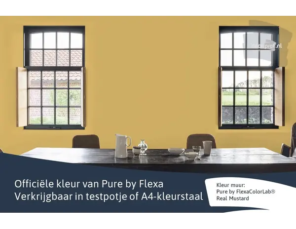 Kleurstaal Flexa Pure Real Mustard Kleurstaal Flexa Pure Real Mustard