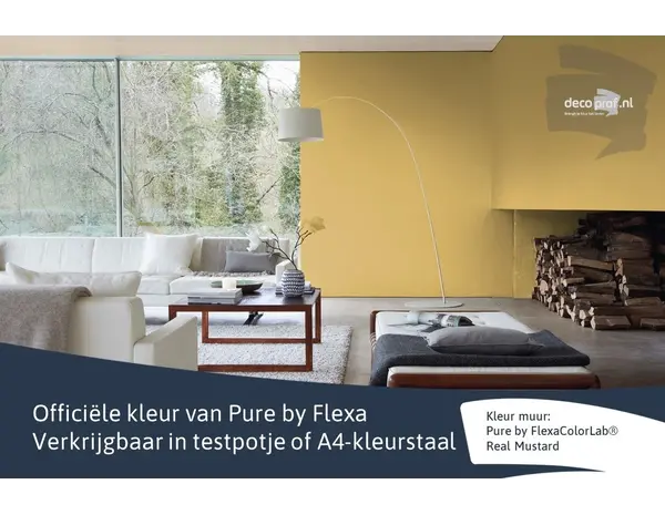Kleurstaal Flexa Pure Real Mustard Kleurstaal Flexa Pure Real Mustard