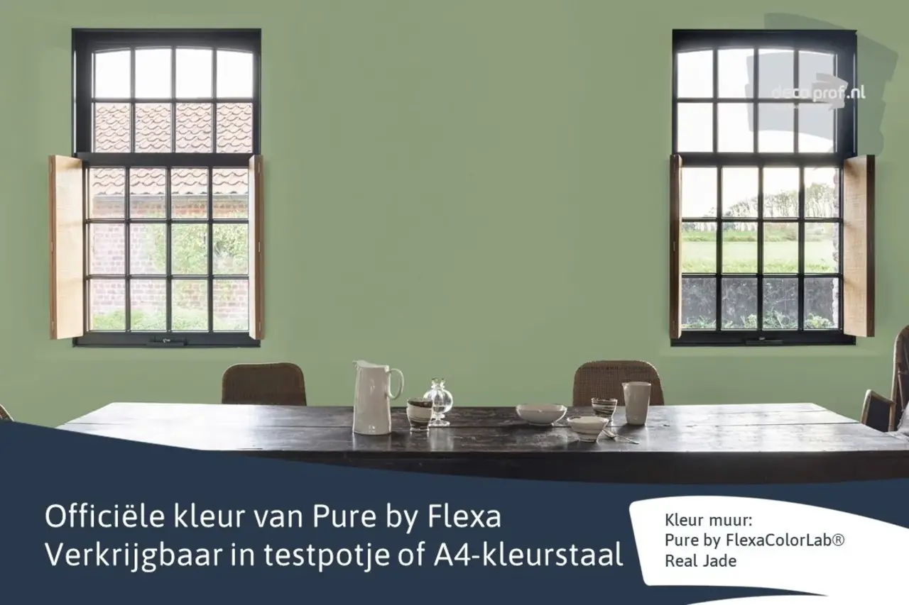 Kleurstaal Flexa Pure Real Jade Kleurstaal Flexa Pure Real Jade