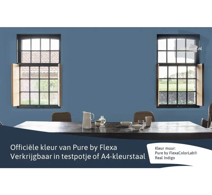 Kleurstaal Flexa Pure Real Indigo - A4 Formaat