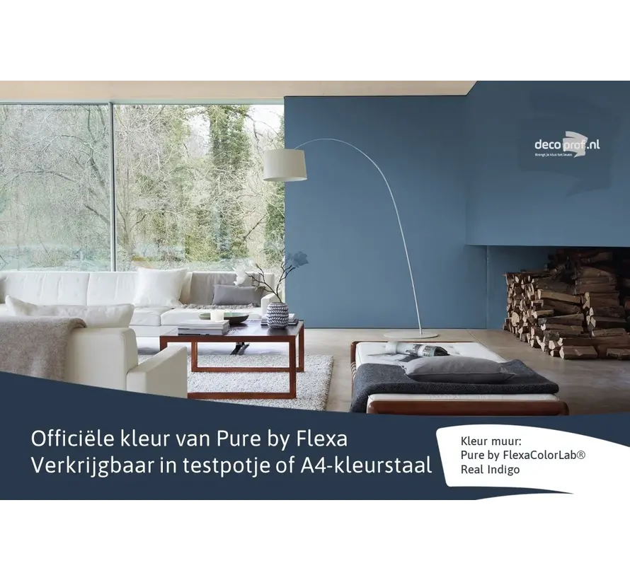 Kleurstaal Flexa Pure Real Indigo - A4 Formaat