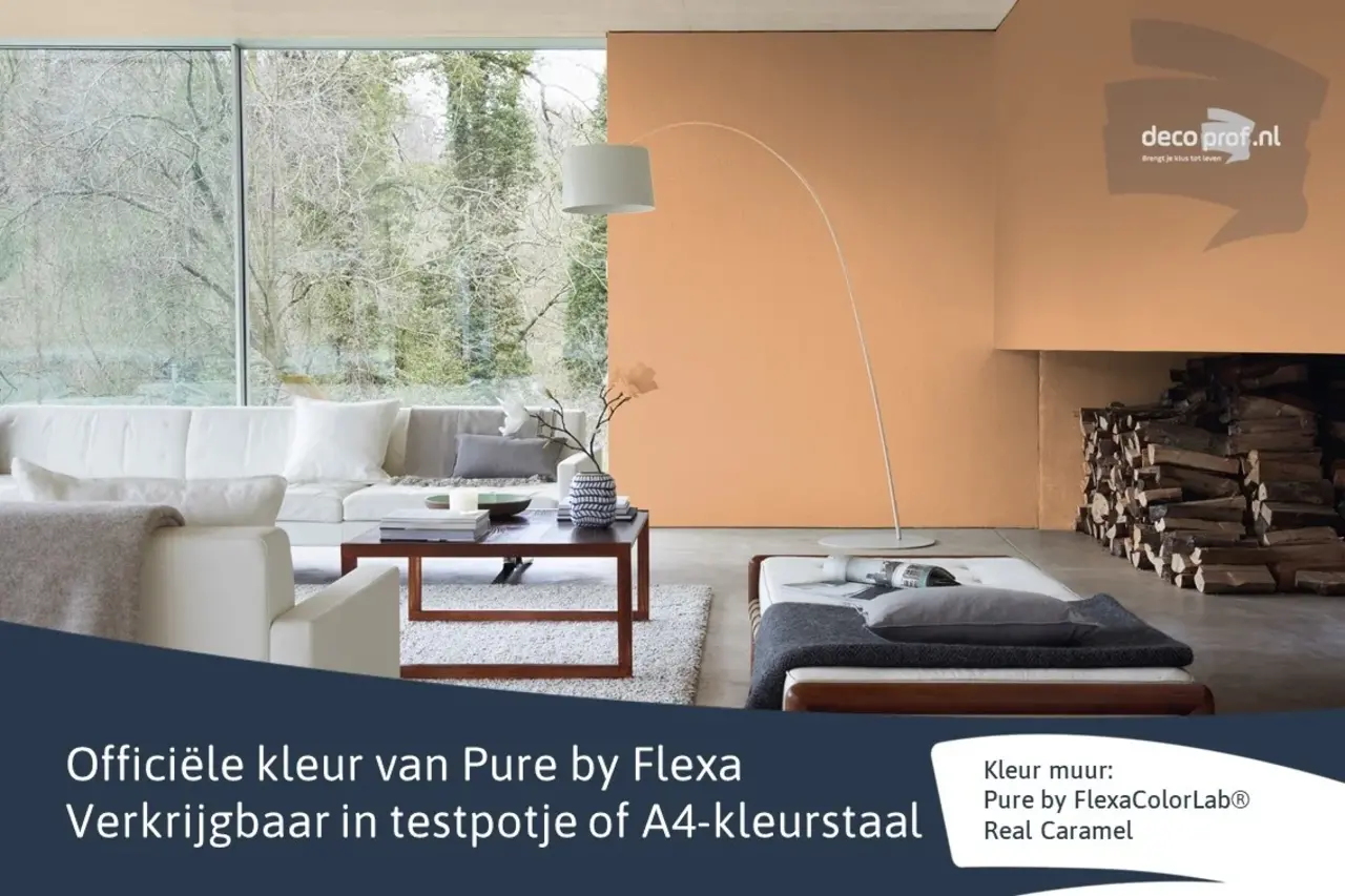 Kleurstaal Flexa Pure Real Caramel Kleurstaal Flexa Pure Real Caramel