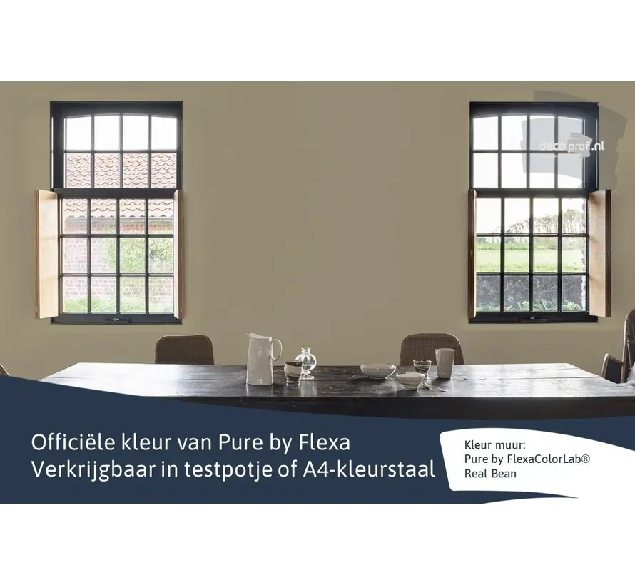 Kleurstaal Flexa Pure Real Bean - A4 Formaat