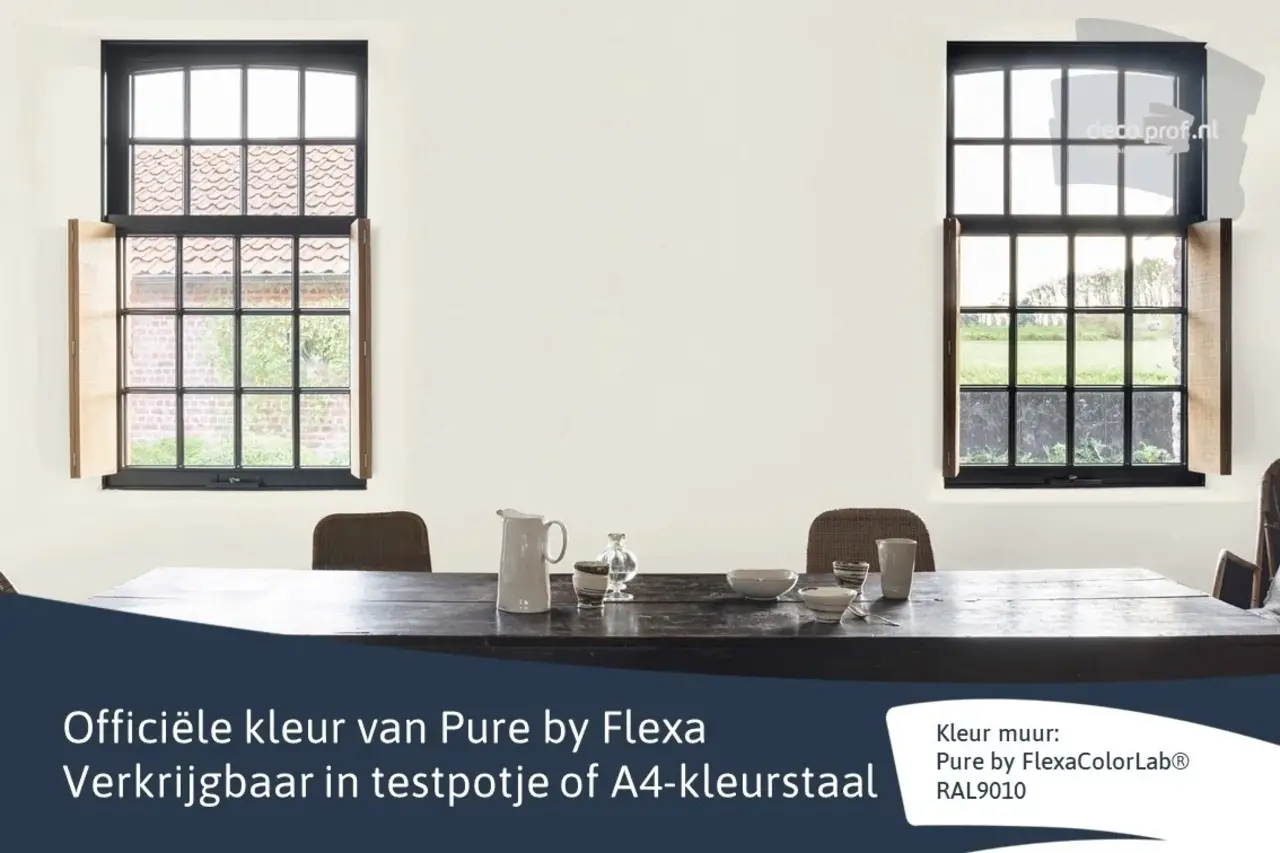 Kleurstaal Flexa Pure RAL 9010 Kleurstaal Flexa Pure RAL 9010