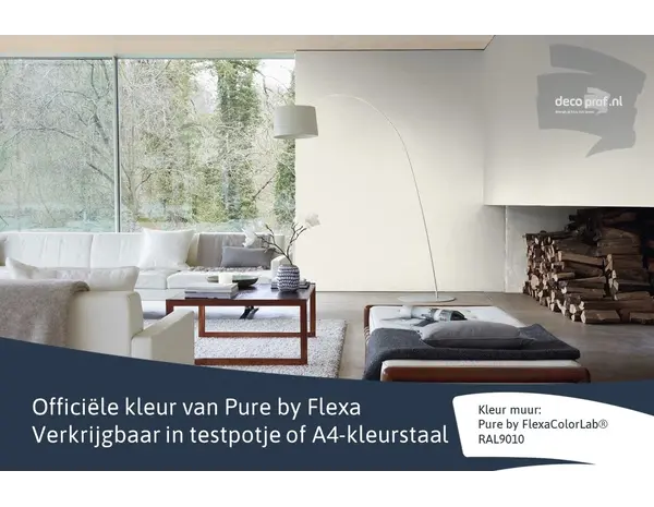 Kleurstaal Flexa Pure RAL 9010 Kleurstaal Flexa Pure RAL 9010