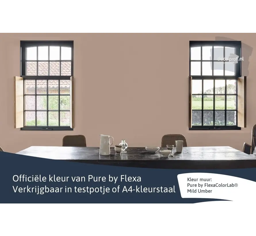 Kleurstaal Flexa Pure Mild Umber - A4 Formaat