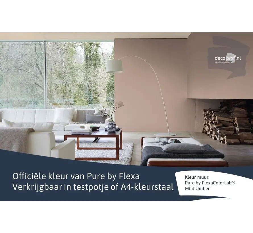 Kleurstaal Flexa Pure Mild Umber - A4 Formaat