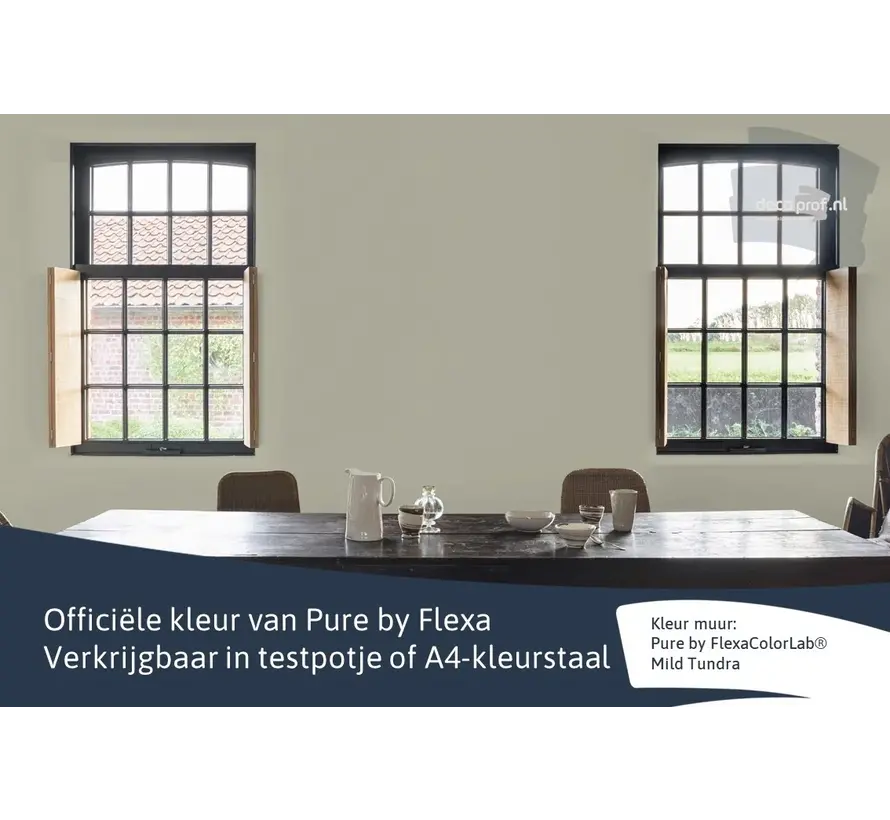 Kleurstaal Flexa Pure Mild Tundra - A4 Formaat