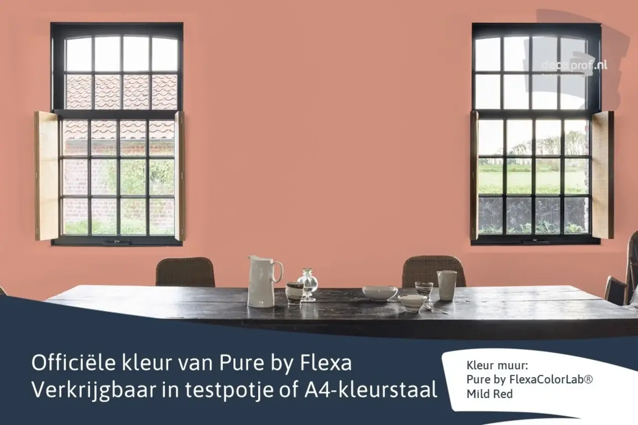Kleurstaal Flexa Pure Mild Red