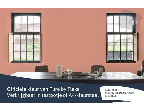 Kleurstaal Flexa Pure Mild Red
