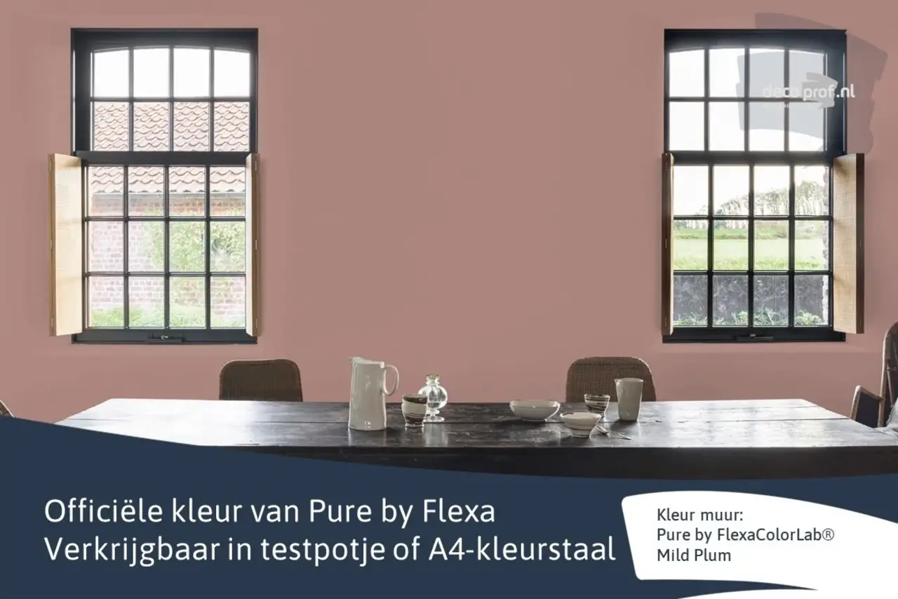 Kleurstaal Flexa Pure Mild Plum