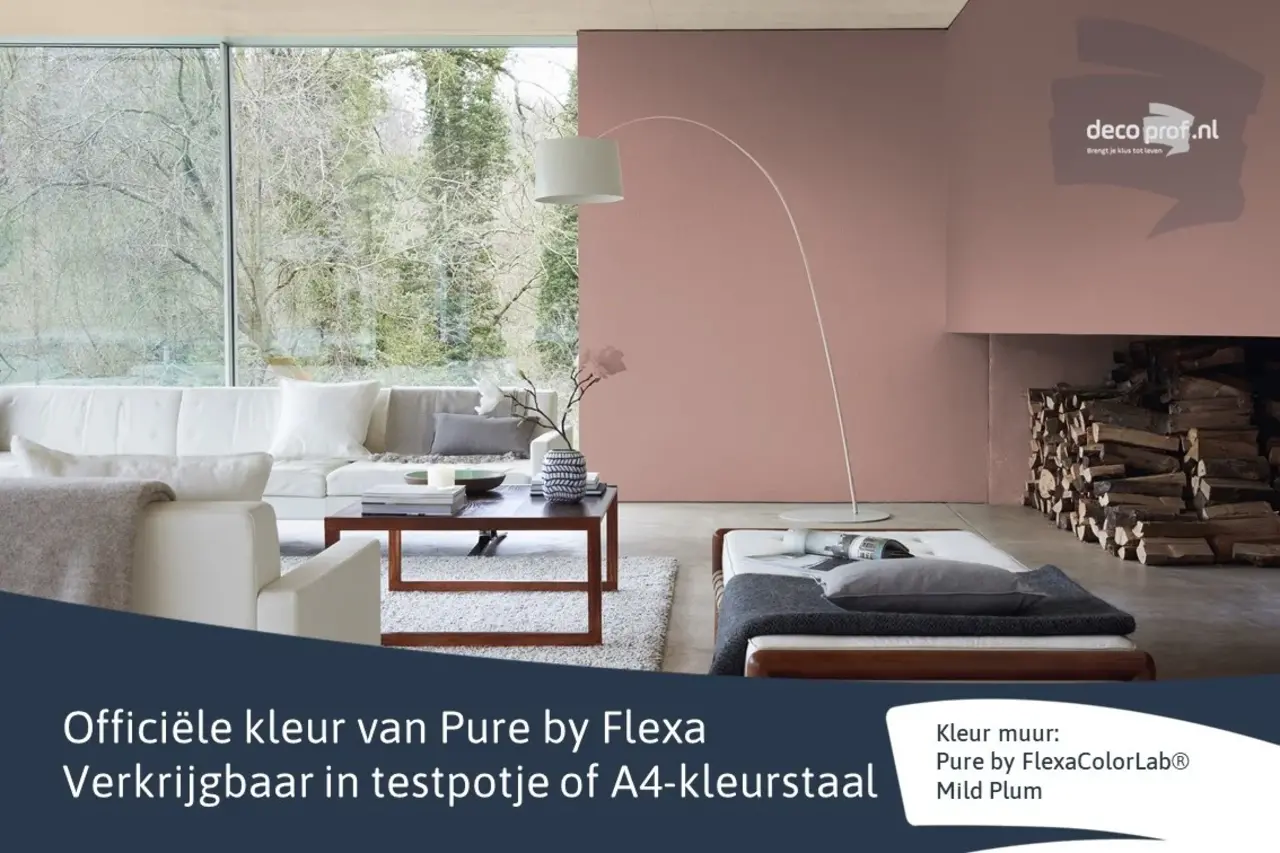 Kleurstaal Flexa Pure Mild Plum