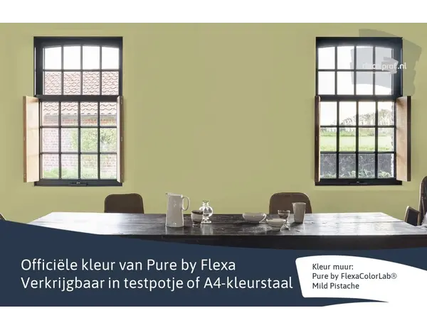 Kleurstaal Flexa Pure Mild Pistache