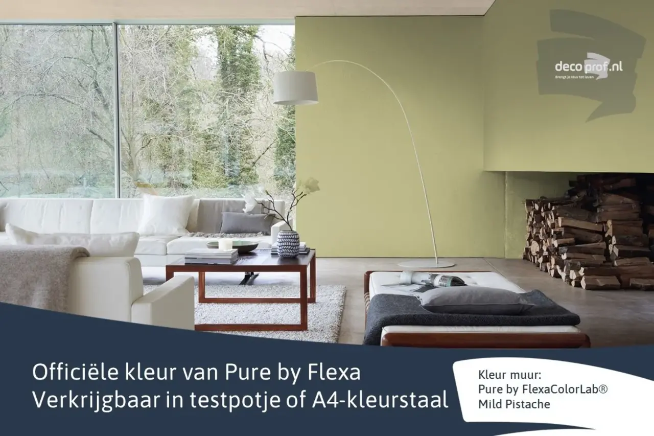 Kleurstaal Flexa Pure Mild Pistache