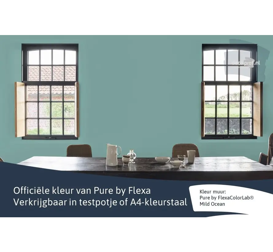 Kleurstaal Flexa Pure Mild Ocean - A4 Formaat