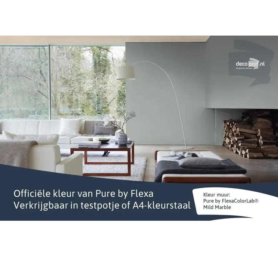 Kleurstaal Flexa Pure Mild Marble - A4 Formaat