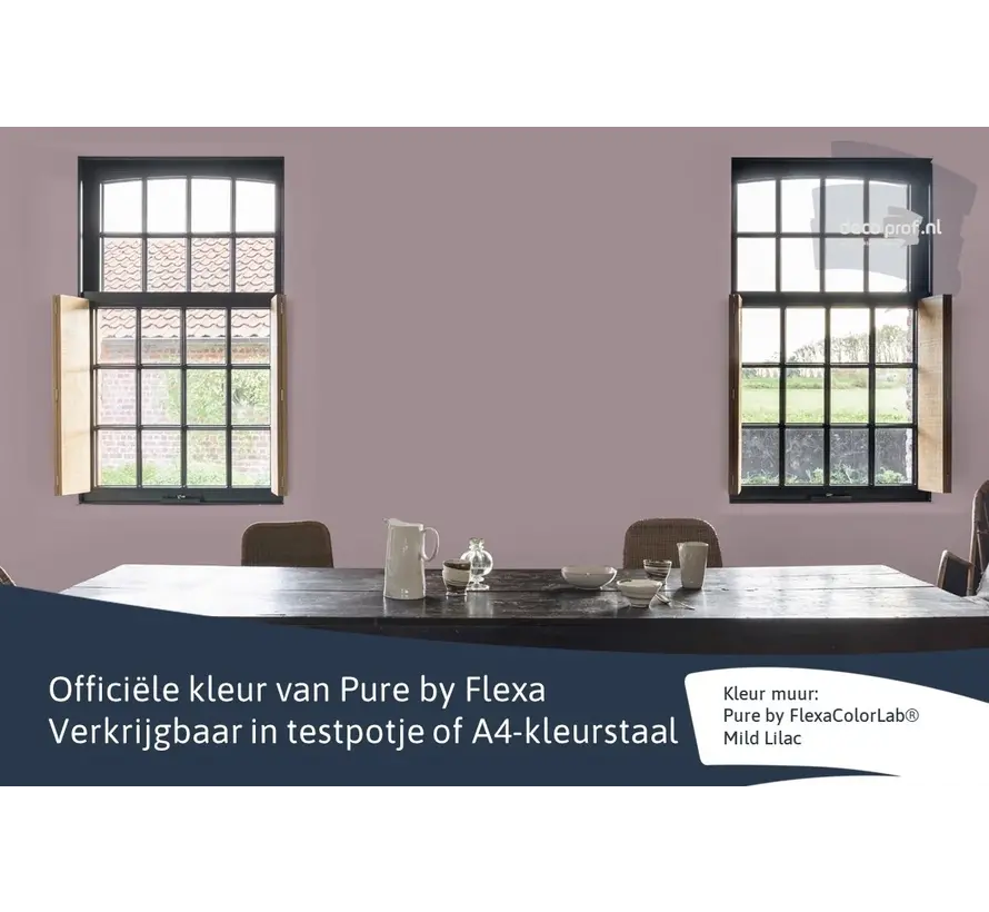 Kleurstaal Flexa Pure Mild Lilac - A4 Formaat