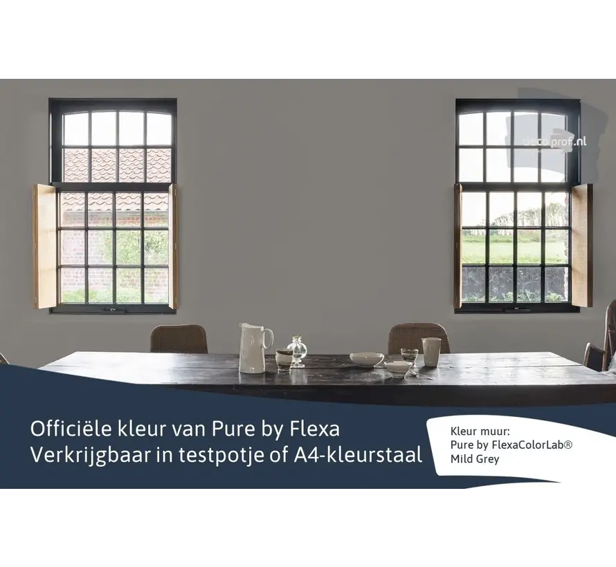 Kleurstaal Flexa Pure Mild Grey - A4 Formaat