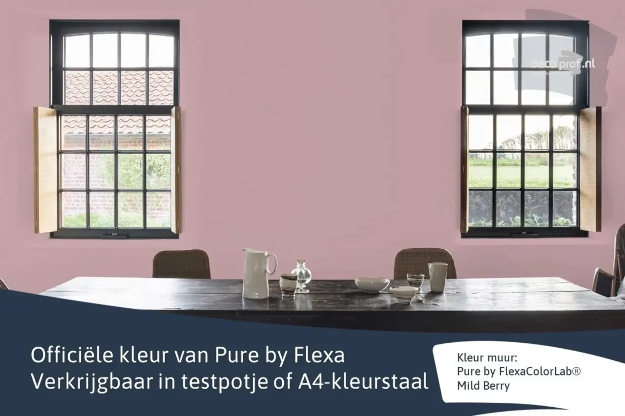 Kleurstaal Flexa Pure Mild Berry