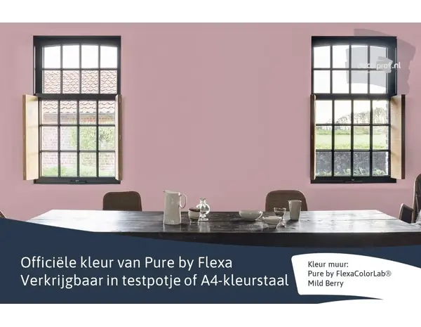 Kleurstaal Flexa Pure Mild Berry