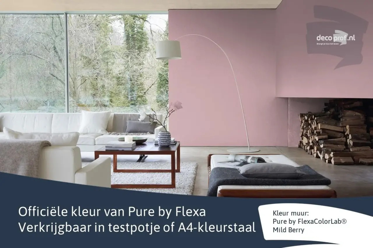 Kleurstaal Flexa Pure Mild Berry