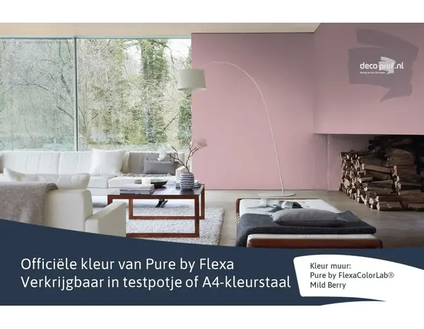 Kleurstaal Flexa Pure Mild Berry