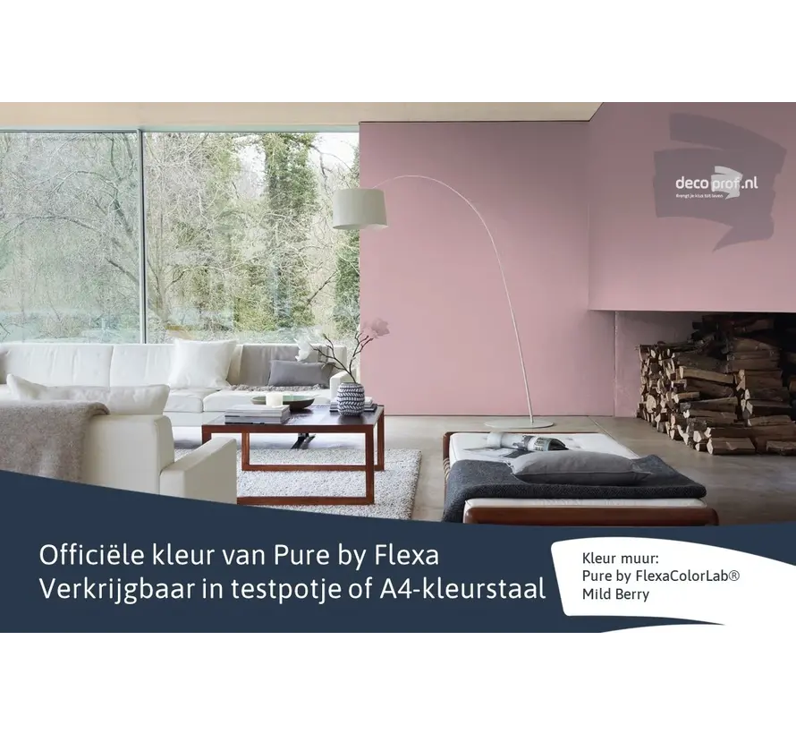 Kleurstaal Flexa Pure Mild Berry - A4 Formaat