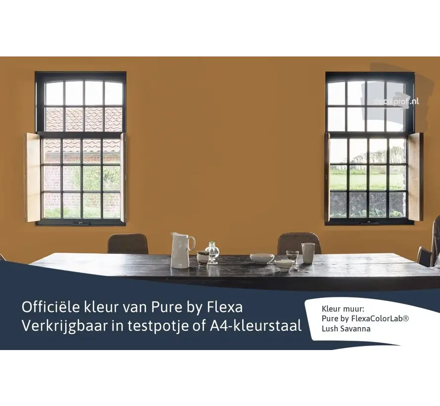 Kleurstaal Flexa Pure Lush Savanna - A4 Formaat