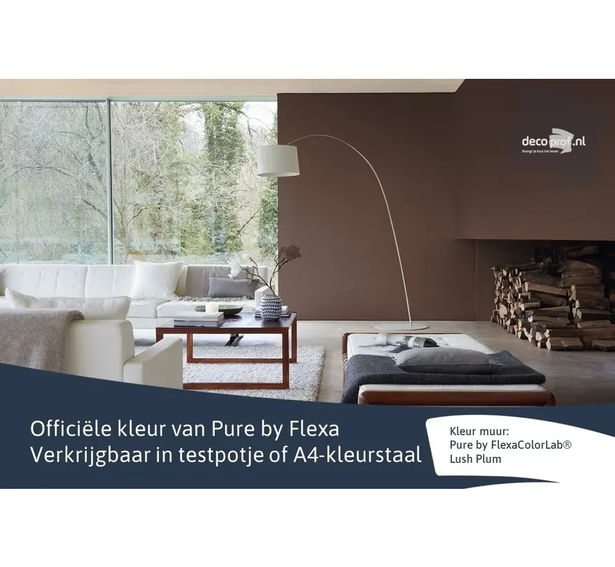 Kleurstaal Flexa Pure Lush Plum - A4 Formaat