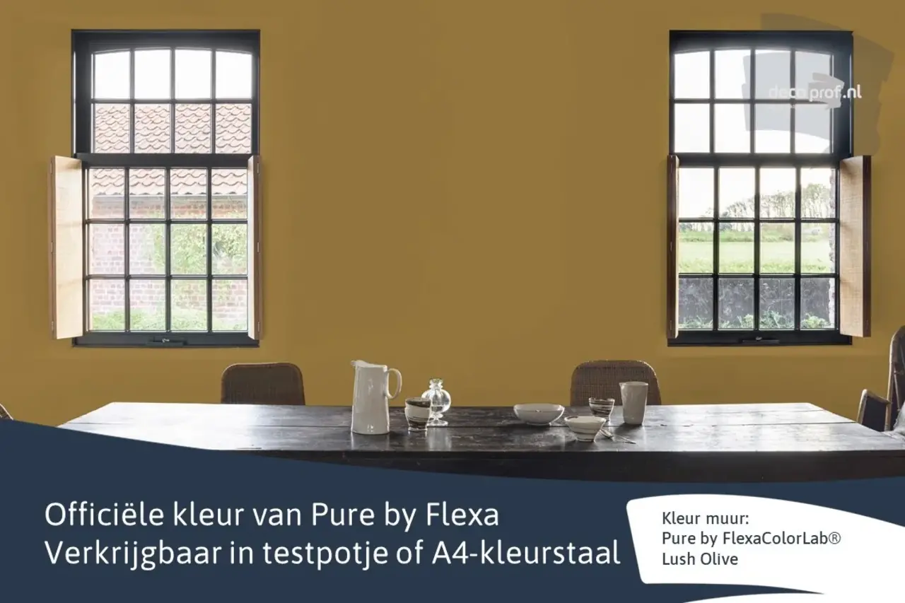 Kleurstaal Flexa Pure Lush Olive Kleurstaal Flexa Pure Lush Olive