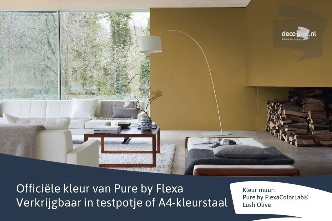 Kleurstaal Flexa Pure Lush Olive Kleurstaal Flexa Pure Lush Olive