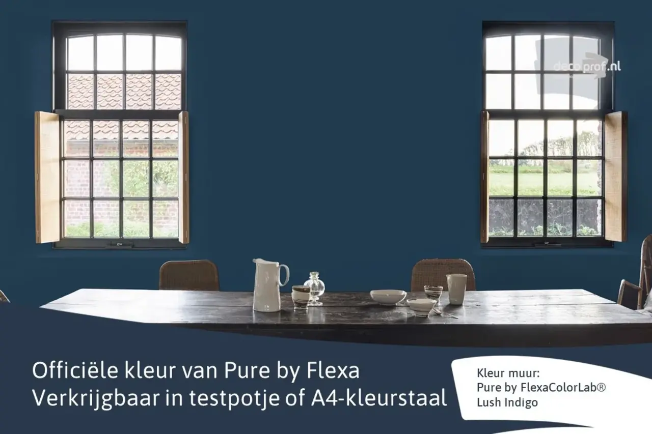 Kleurstaal Flexa Pure Lush Indigo Kleurstaal Flexa Pure Lush Indigo