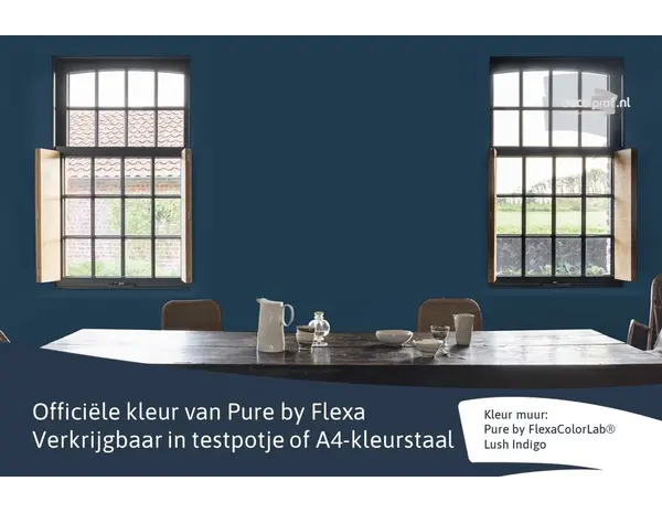 Kleurstaal Flexa Pure Lush Indigo Kleurstaal Flexa Pure Lush Indigo
