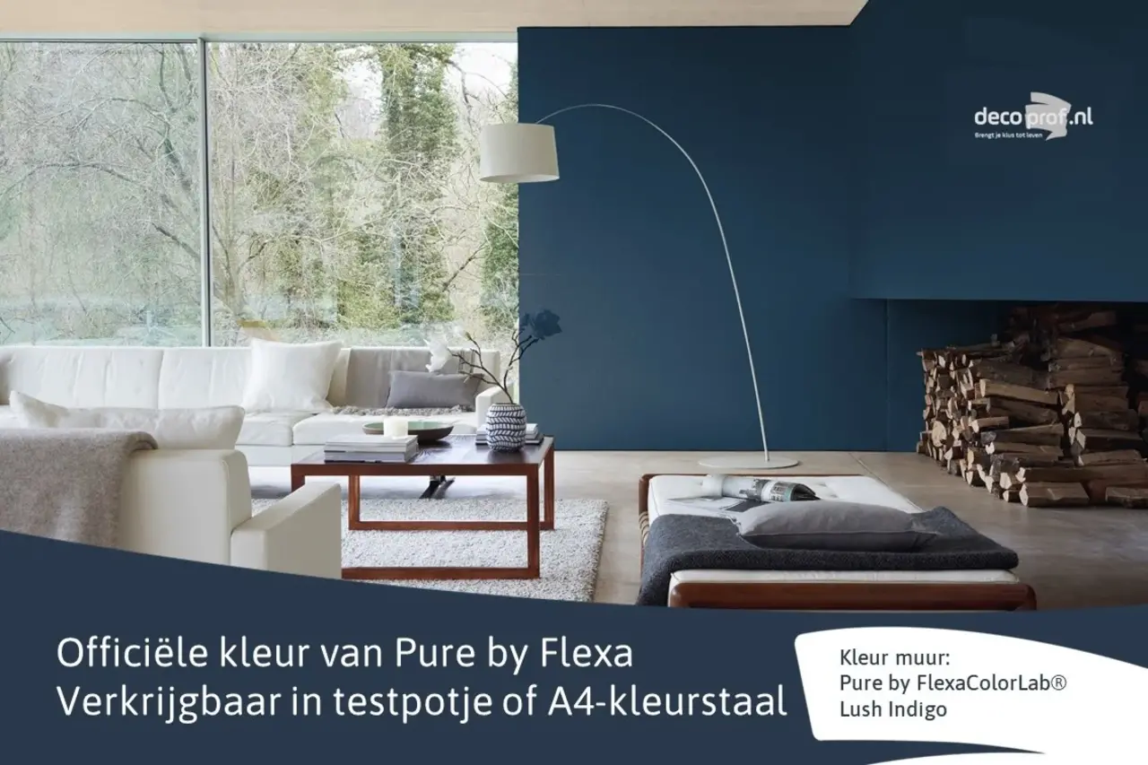 Kleurstaal Flexa Pure Lush Indigo Kleurstaal Flexa Pure Lush Indigo