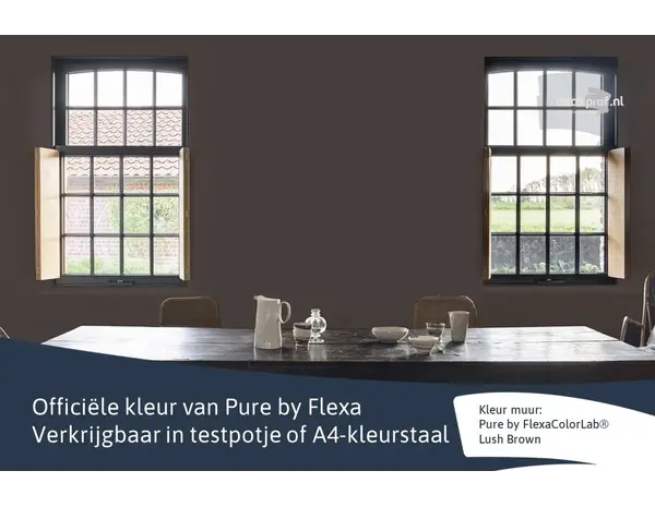 Kleurstaal Flexa Pure Lush Brown Kleurstaal Flexa Pure Lush Brown