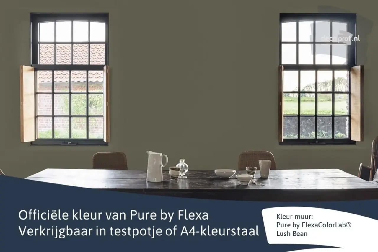 Kleurstaal Flexa Pure Lush Bean Kleurstaal Flexa Pure Lush Bean