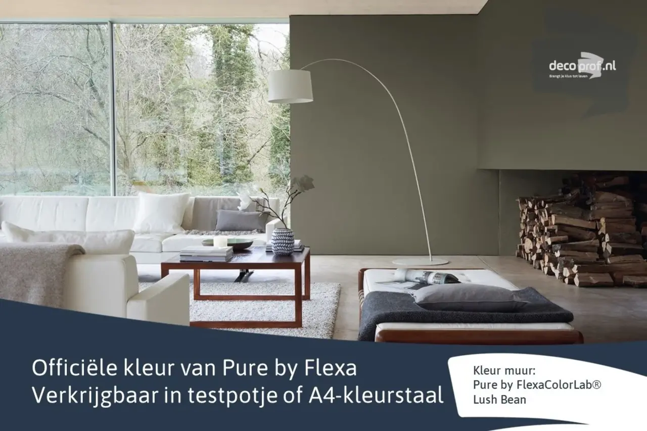 Kleurstaal Flexa Pure Lush Bean Kleurstaal Flexa Pure Lush Bean