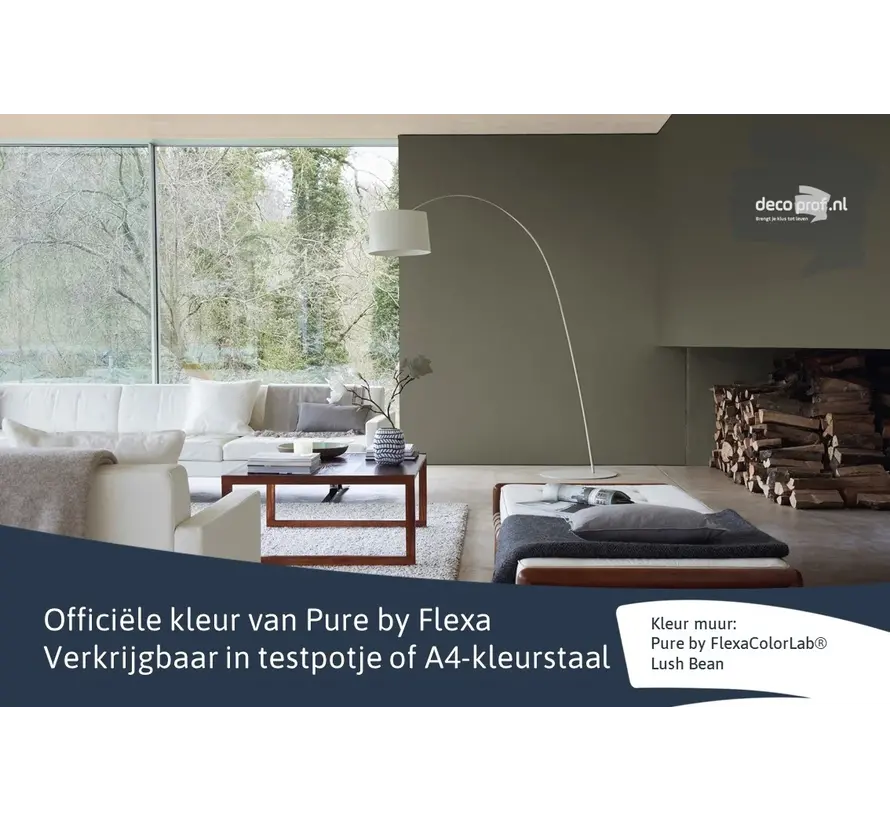 Kleurstaal Flexa Pure Lush Bean - A4 Formaat