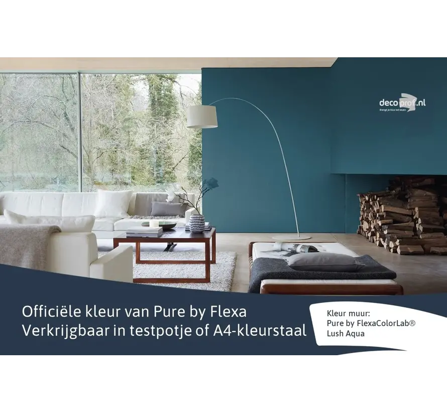 Kleurstaal Flexa Pure Lush Aqua - A4 Formaat