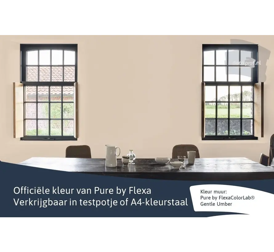 Kleurstaal Flexa Pure Gentle Umber - A4 Formaat