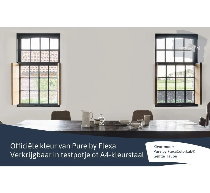 Kleurstaal Flexa Pure Gentle Taupe - A4 Formaat