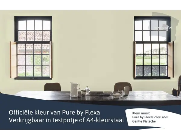 Kleurstaal Flexa Pure Gentle Pistache Kleurstaal Flexa Pure Gentle Pistache