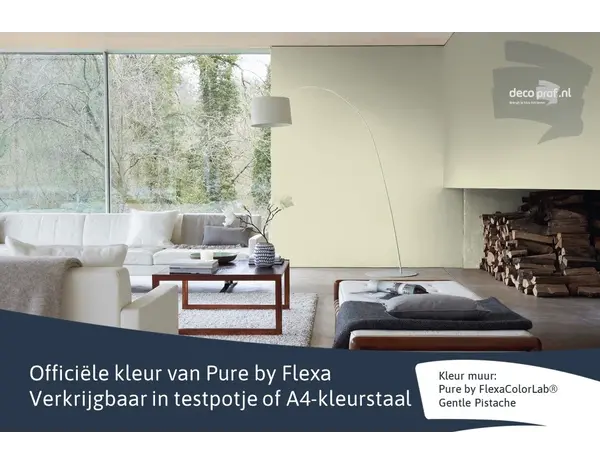 Kleurstaal Flexa Pure Gentle Pistache Kleurstaal Flexa Pure Gentle Pistache