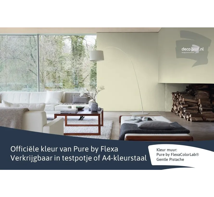 Kleurstaal Flexa Pure Gentle Pistache - A4 Formaat