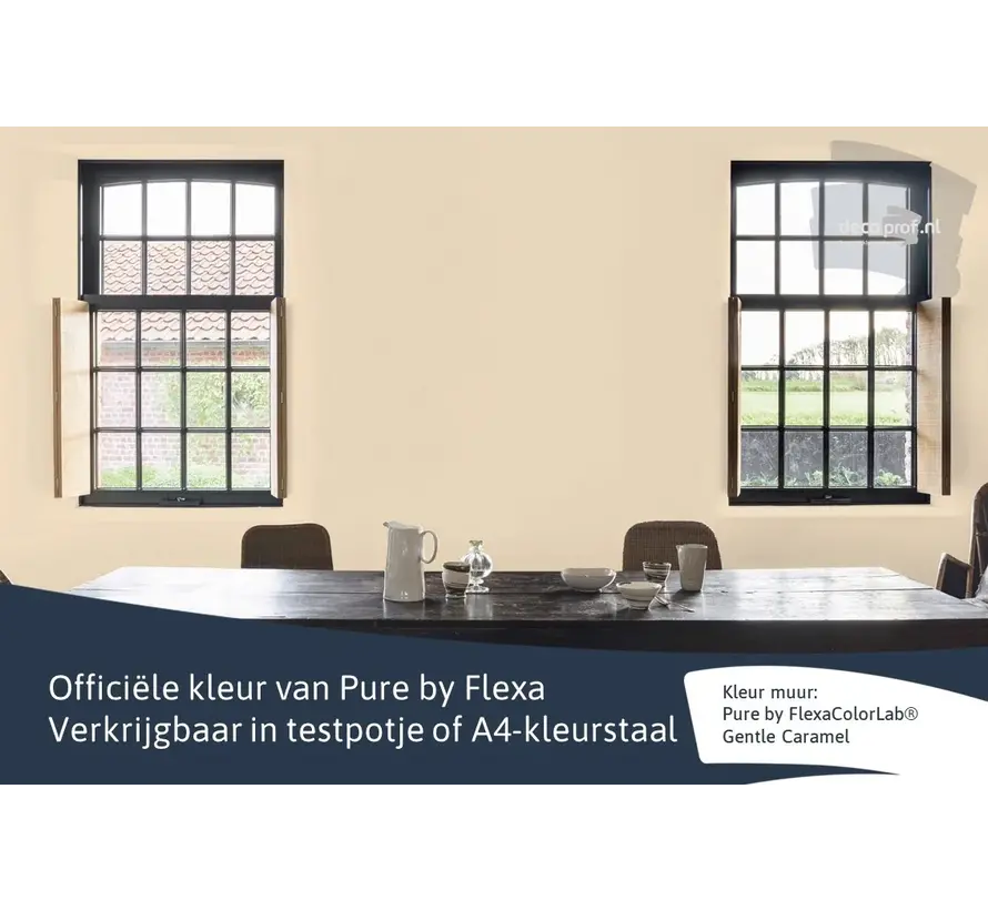 Kleurstaal Flexa Pure Gentle Caramel - A4 Formaat