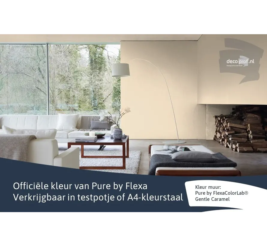 Kleurstaal Flexa Pure Gentle Caramel - A4 Formaat