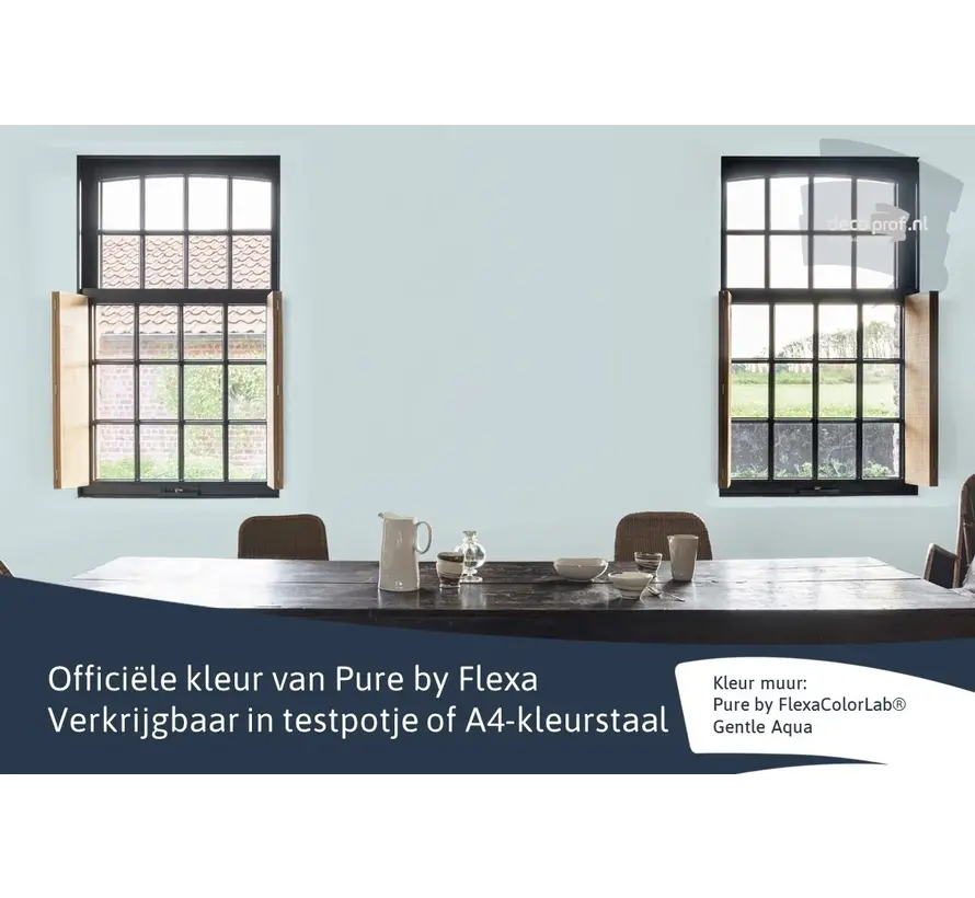 Kleurstaal Flexa Pure Gentle Aqua - A4 Formaat