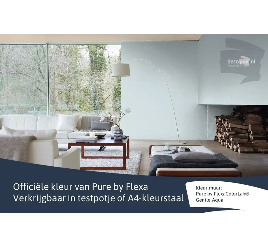 Kleurstaal Flexa Pure Gentle Aqua - A4 Formaat