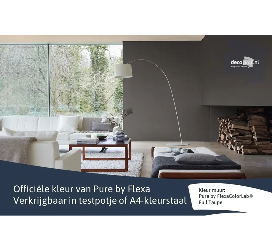 Kleurstaal Flexa Pure Full Taupe - A4 Formaat