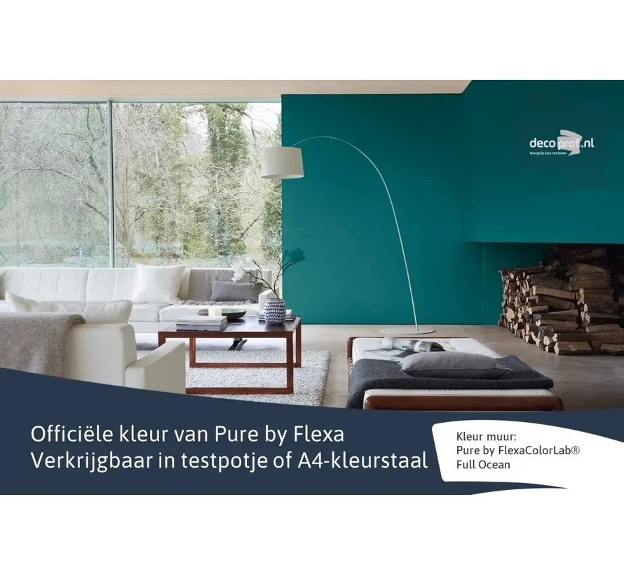 Kleurstaal Flexa Pure Full Ocean - A4 Formaat